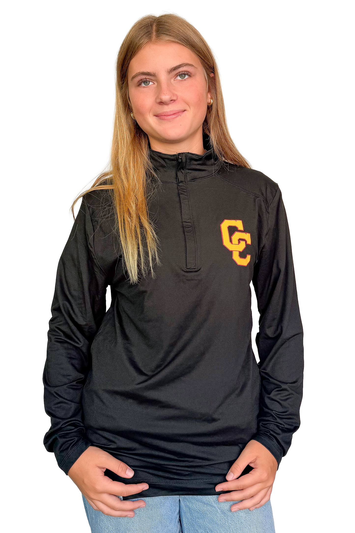 Black Holloway 1/4 Zip